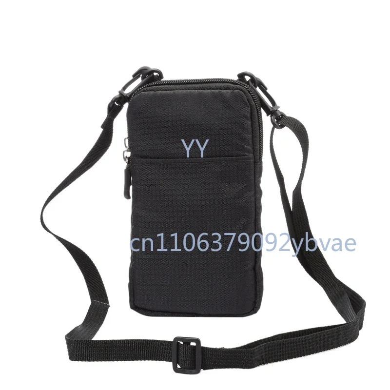 

6.0-6.9 Inch Universal Man Phone Bag Sport Dual Layer Zipper Bag Wallet Case Belt Clip Messenger Pouch Girl Shoulder Bag Cover