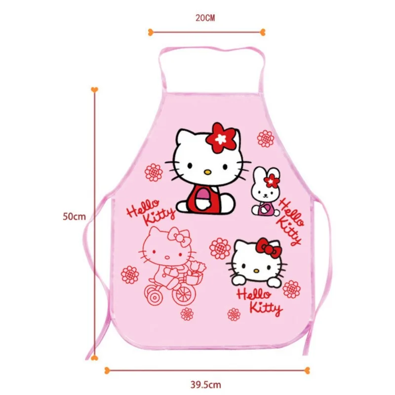 Kawii Hello Kitty мультяшный бытовой фартук для кухни, приготовления пищи, водонепроницаемый, против грязи, легко чистится, удобная милая скатерть, оптовая продажа