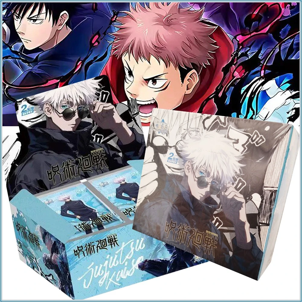 

Wholesale Jujutsu Kaisen Collection Cards Q-version Cartoon Cute Personality Charm Anime Character Cards Gifts for Boys Girls