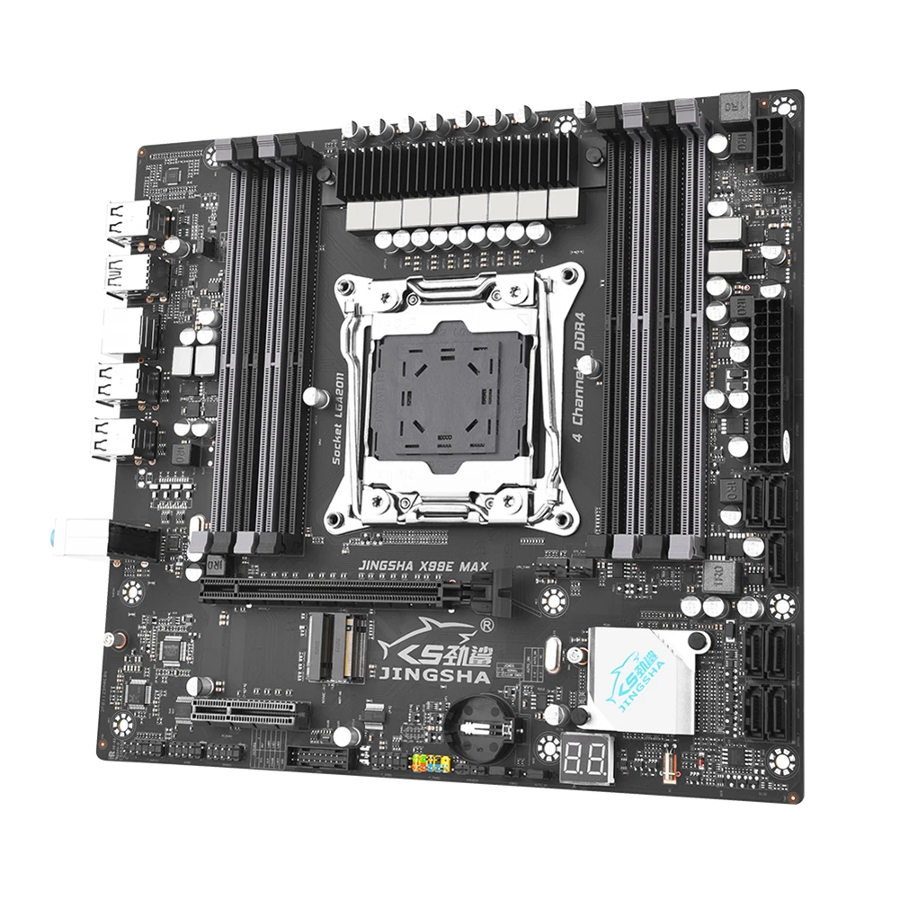 

X99E MAX Computer Motherboard LGA2011-3 PC Mainboard Mainboard 8*DDR4 NVME/SATA M.2 USB2.0 SATA 3.0 RJ45 PCIE3.0 X16/x4