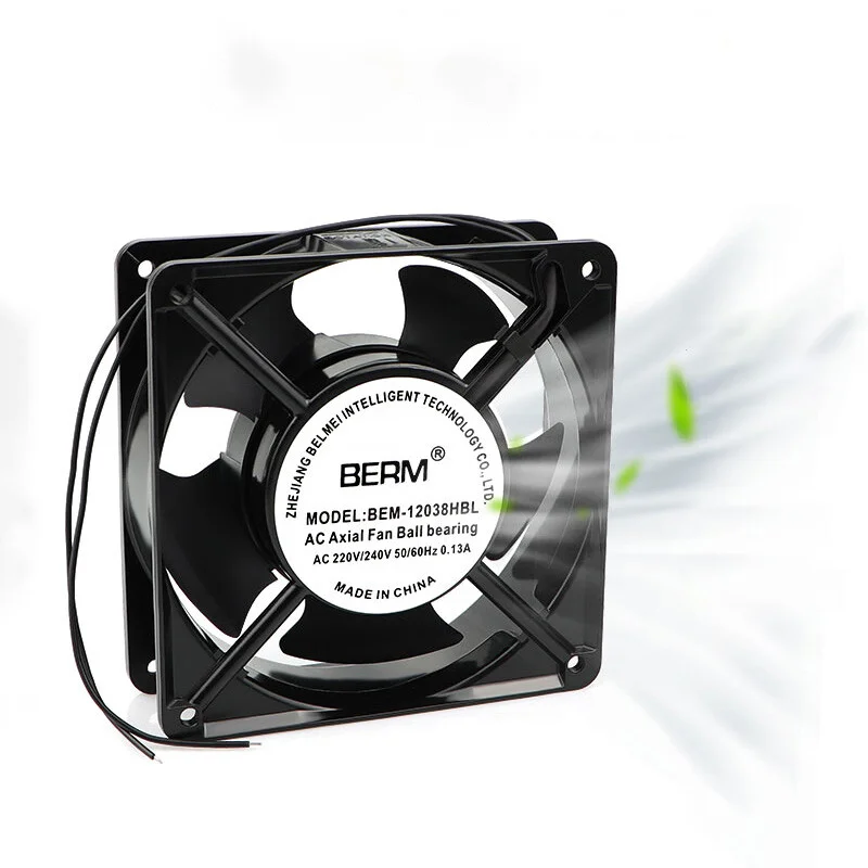 Wyoresy small PC computer cooling fan L DC 220V 240V L 80mm 90mm 100mm 120mm 140mm