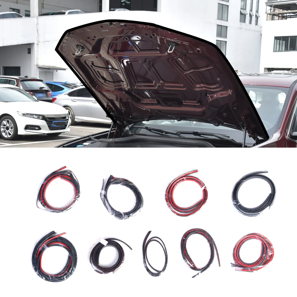 

Car Accessories Pre-cut Seal Strip Sticker Hood Weatherstrip Rubber Sound Insulation For BMW iX3 (G08) 2020-2022 Year