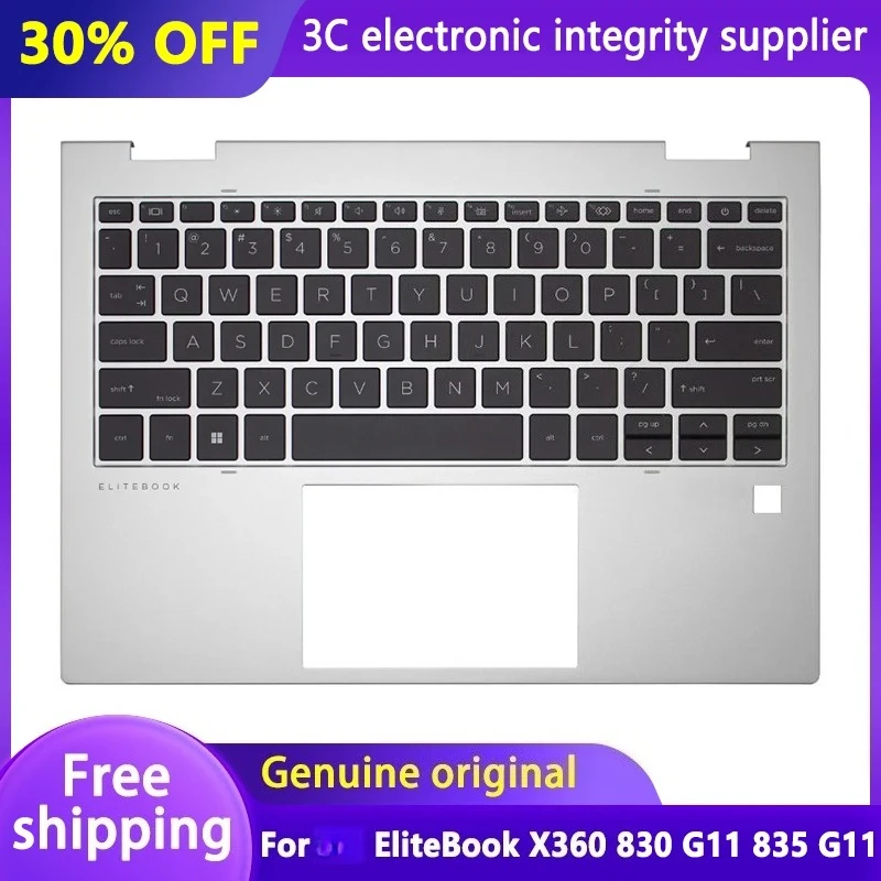 

Original New US Keyboard for EliteBook X360 830 G11 835 G11 Laptop Palmrest with Backlit Keyboard Upper Cover Topcase English