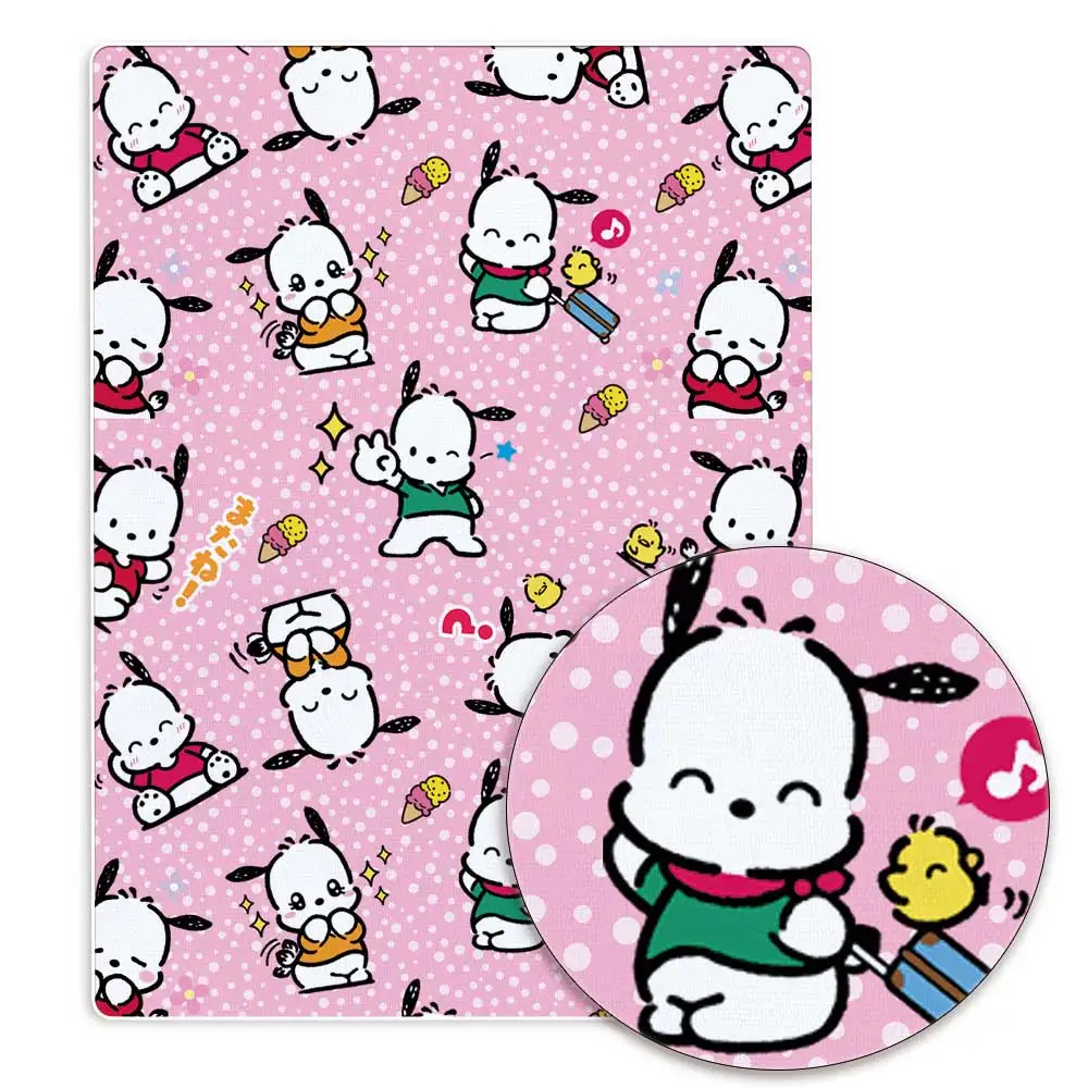 Hello Kitty 140x50CM Cartoon Polyester cotton fabric Patchwork Tissue Kid Home Textile Sewing Doll Dress Curtain cotton Fabric