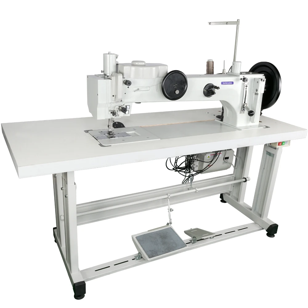 

JL-366-76-12P Industrial Single Needle Long Arm Zigzag extra Weight Material Heavy Duty Sewing Machine