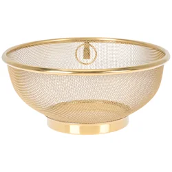 Stainless Steel Mesh Colander Fruit Sink Colander Stainer Rice Washing Bowl Fine Mesh Strainer Food Drain Basket Strainer Basket