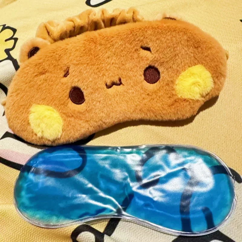 

Panda Yier & Bubu Soft Plush Eye Sleeping Mask - Adjustable Blindfold Eyepatch for Nap Health Eye Cover Cartoon Animal Theme