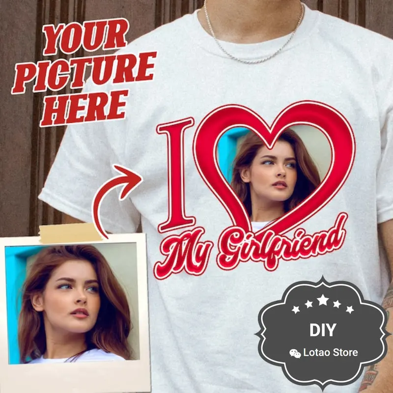 

I Love My Girlfriend футболка на заказ I Heart My Girl Графические футболки рубашка для девушки парные Топы футболка подарок I Heart Shirt