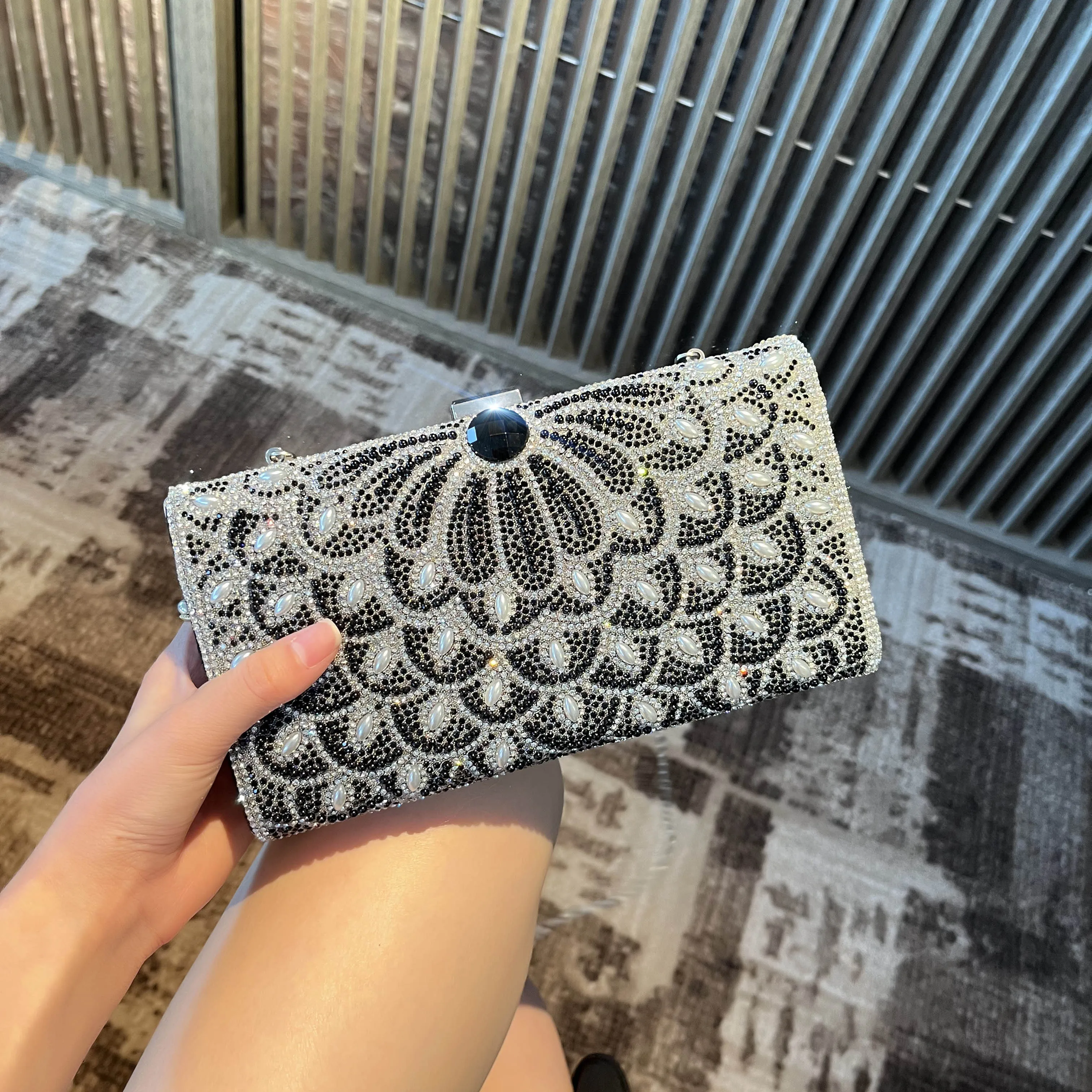 Wedding Evening Purse Diamond Hand Bag Women Crystal Party Bridal Clutch Rhinestone Dinner Handbag For Women