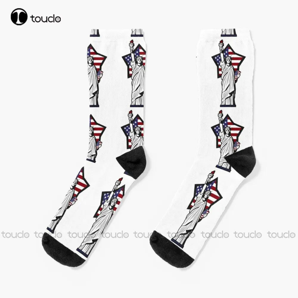 Ultra Maga Liberty Queen Socks Usa Socks Personalized Custom Unisex Adult Teen Youth Socks 360° Digital Print Custom Gift Casual