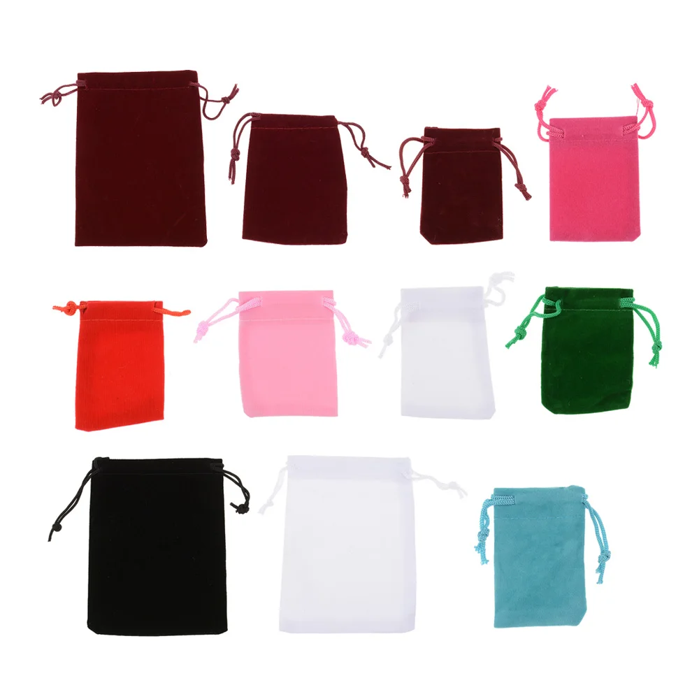 5x7/7x9/9x12cm Small Velvet Bag Candy Nuts Jewelry Packaging Bags Party Wedding Decoration Velvet Pouch Gift Bags Fashion 2022