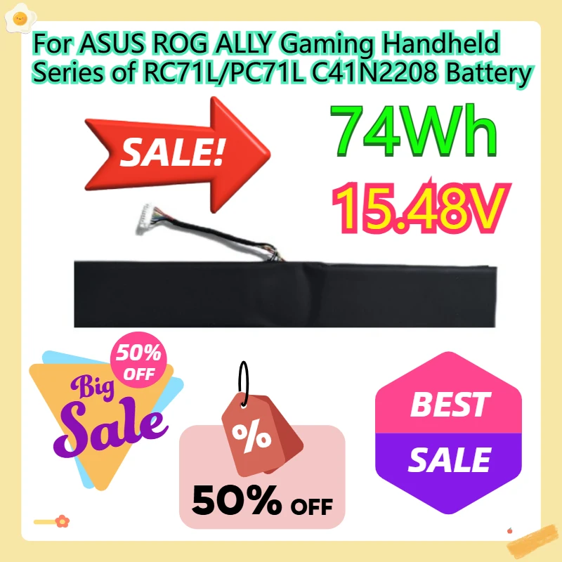 

For ASUS ROG ALLY Gaming Handheld Series of RC71L/PC71L C41N2208 Battery