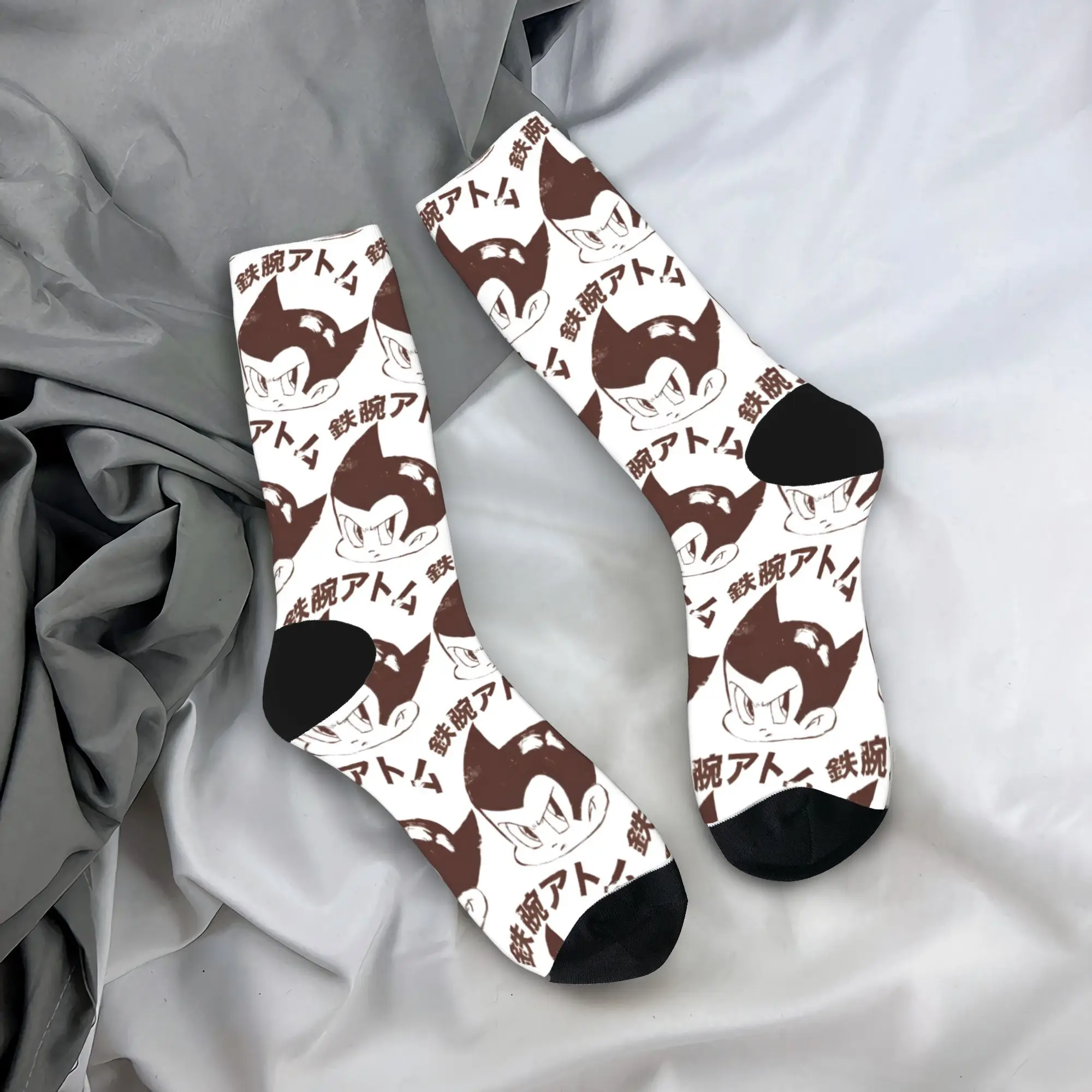 

Astroboy The Mighty Atom Socks Autumn Stockings Kawaii Unisex Men Comfortable Socks Pattern Running Sports Anti Skid Socks