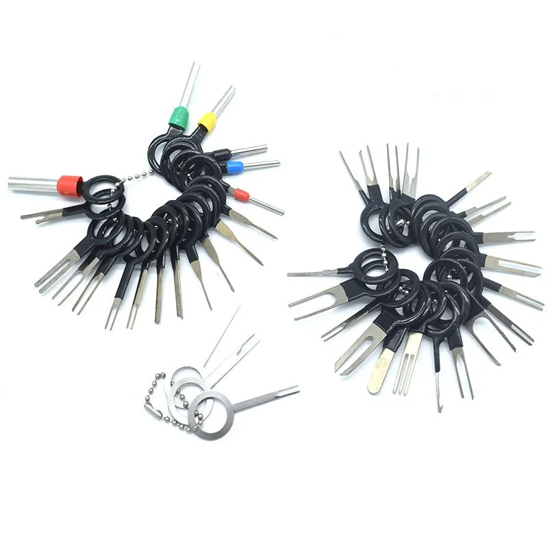 41PCS 18Pcs 11Pcs Automotive Electrical Wire Crimp Connector Extractor Kit Accessories Car Plug Terminal Remove Tool Set Key Pin