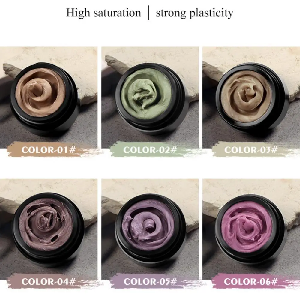 3-Dimensional plástico prego escultura cola, fototerapia escultura esmalte, goma de plasticina, cola alívio, 4D, 12 cores