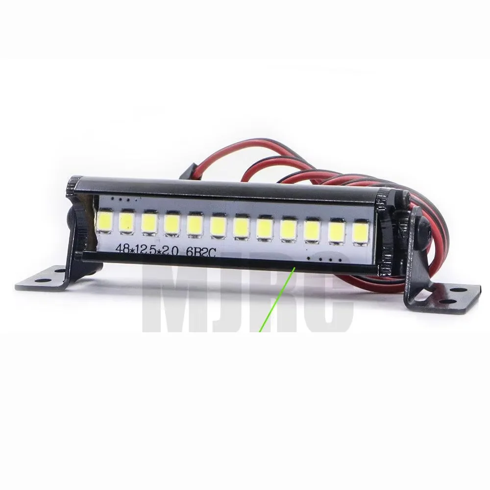 

50mm Rc Car Led Light Bar Leds Lamp 1:10 Rc Car Part For Traxxas Trx4 90046 Scx10 Bright Led Lights Cool Accessory