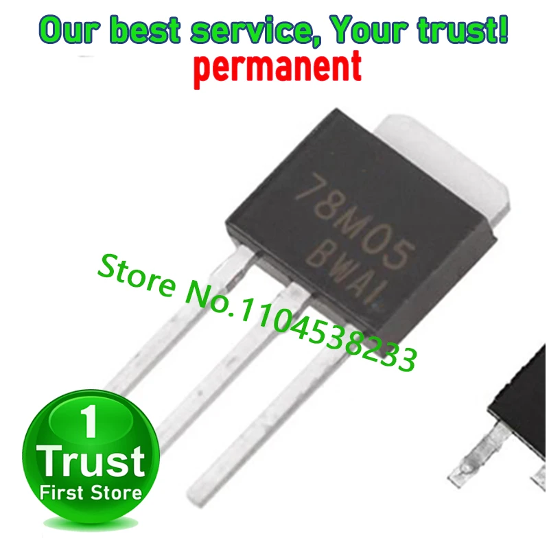 7805 78M05 L78M05CDT-TR TO-252 100PCS/LOT Trust First   in stock