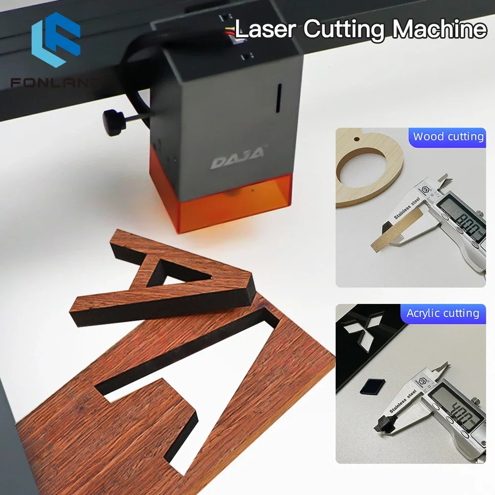 DAJA D4 Mini Portable Laser Engraver Diy Bluetooth Machine Painted Dog Tag Paper Leather Wooden Plastic Logo CNC Machine