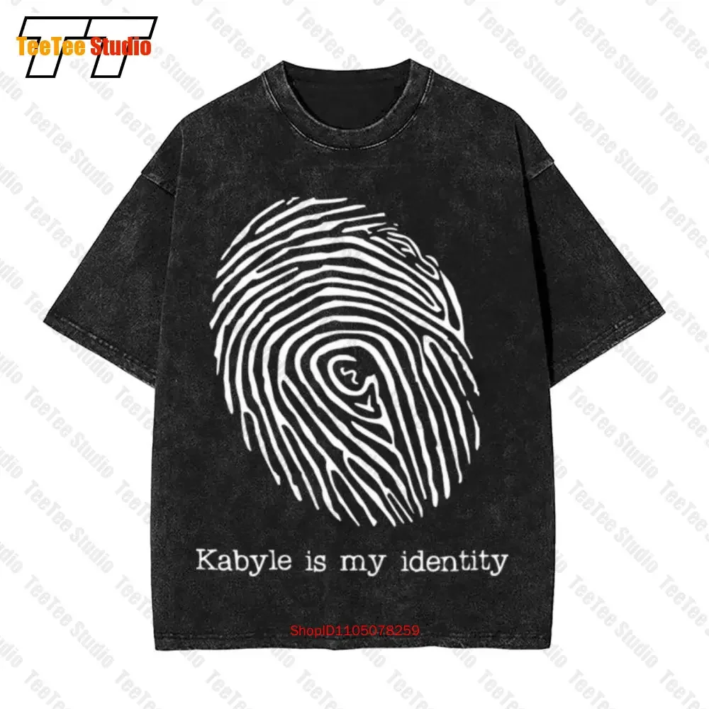 Kabyle Is My Identity Fingerprint Vintage Oversized T-Shirt PPN3