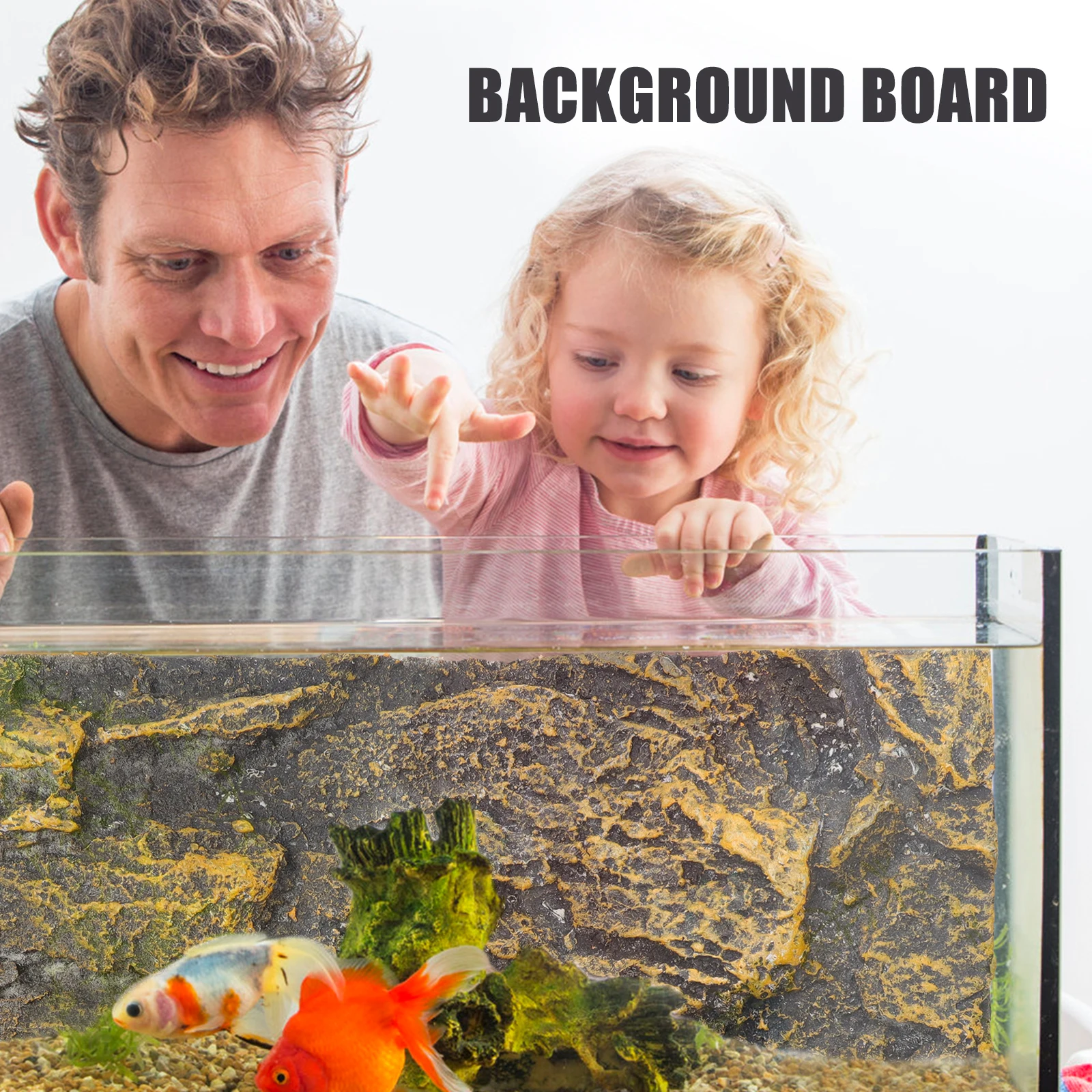 

Rock Slab Decoration 3D Terrarium Background Reptile Tank PU84-3 Cliff Easy Use Fish Tank Turtle Habitat Studio