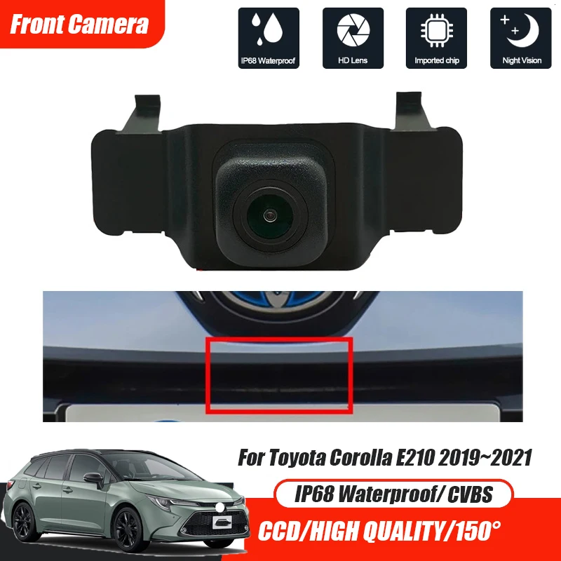 

Car Front View Parking CCD Night Vision LOGO Camera 150° Waterproof CVBS HD AHD For Toyota Corolla E210 2019~2021 Color Camera