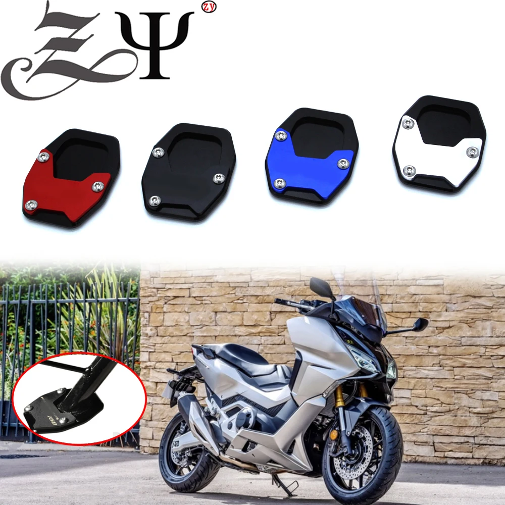 

Motorcycle Accessories CNC Kickstand Foot Side Stand Extension Pad Support Plate For HONDA Forza 750 Forza750 XADV750 2020-2022