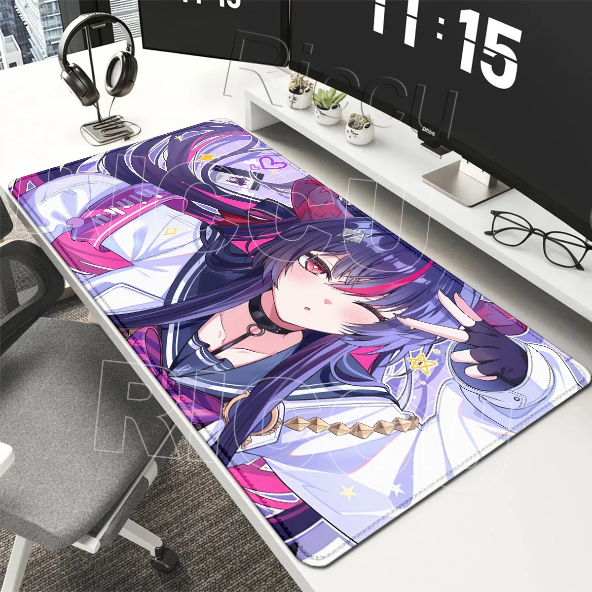 Anime Sexy Girl NTE Shinku Mouse Pad Gaming Neverness To Everness Computer Keyboard Rug XXL Non-slip Rubber Stitched Edge Carpet