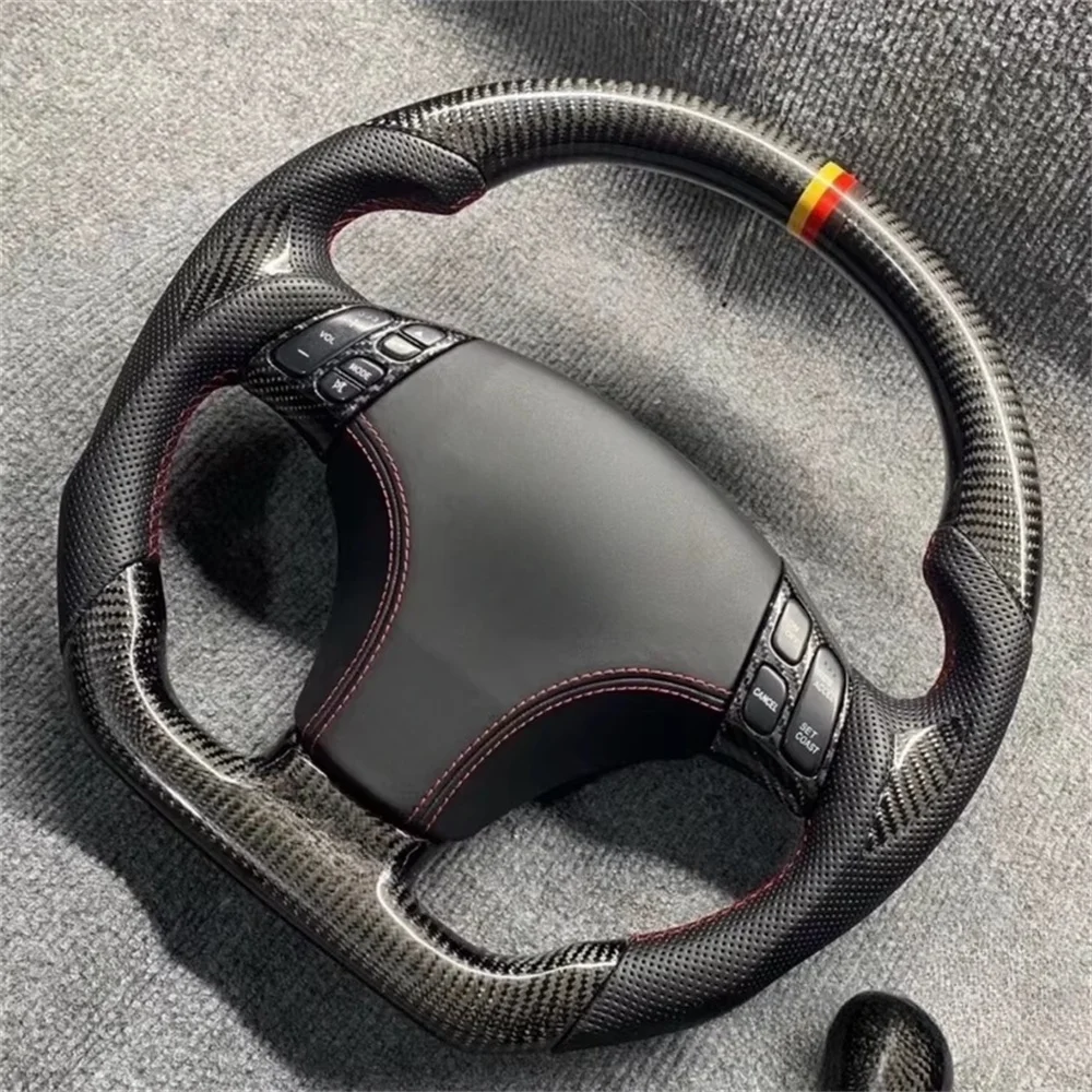 

High Quality Carbon Fiber and Leather Steering Wheel with Horn Button Car Accessories for Mazda 3 6 ATENZA Axela Car Accessories