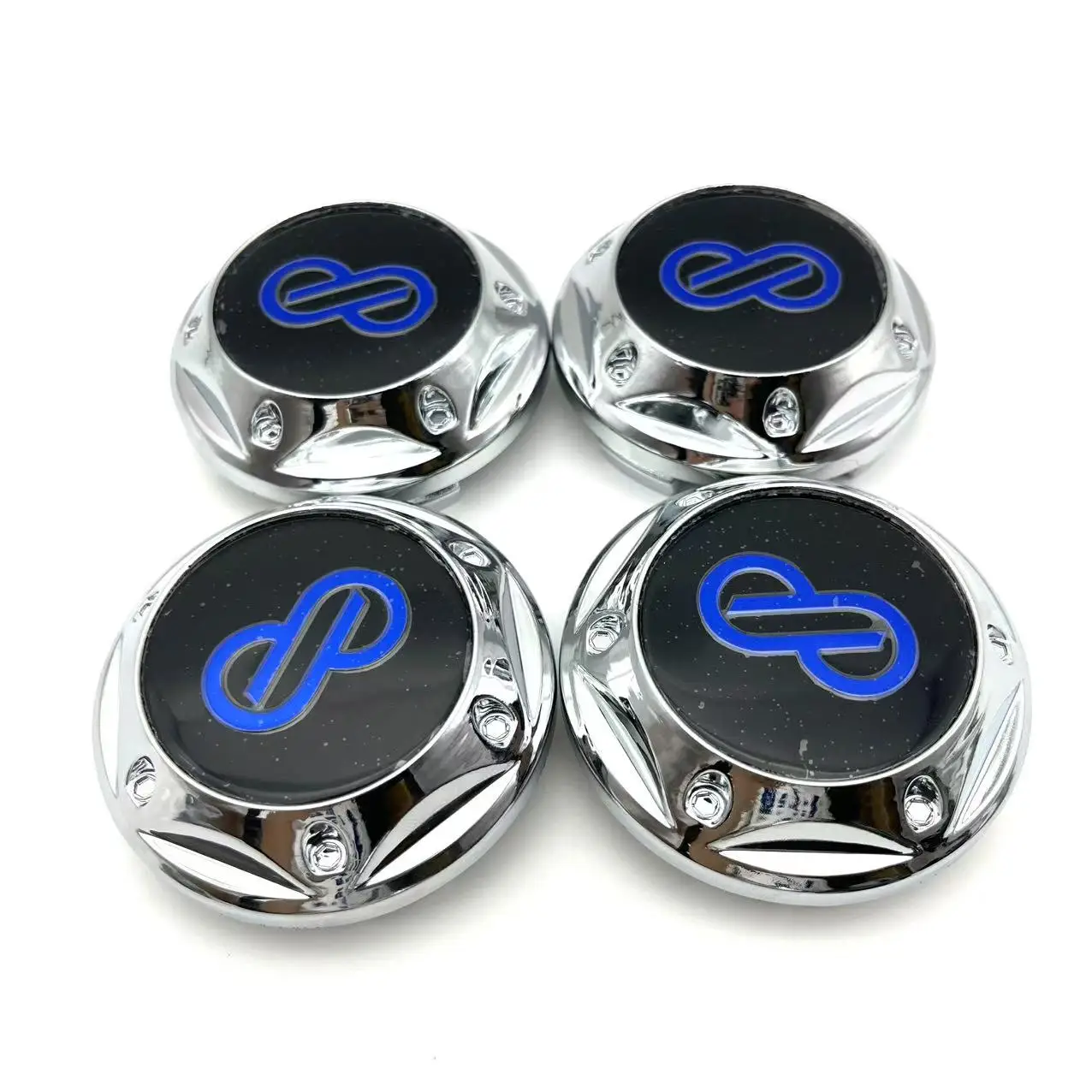 4pcs/Set ENKEI 68mm Car Wheel Center Caps Rim Hubcaps Flower High Cover 45mm ENKEI Emblem Badge Sticker Styling Auto Accessorie
