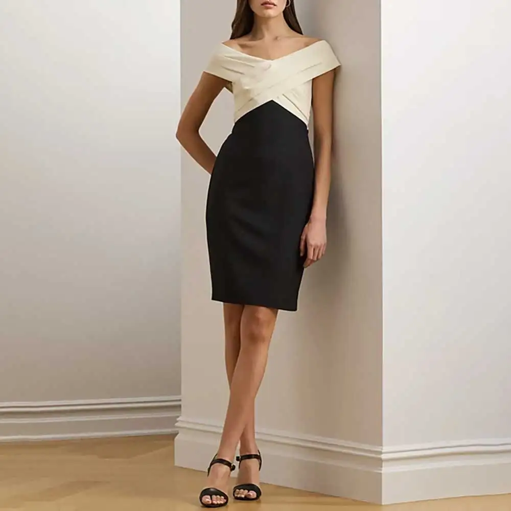 

Элегантные плиссированные прямые вечерние платья без рукавов с v-образным вырезом и открытой спиной, платья для выпускного вечера, платья подружки невесты для женщин, Новое поступление 2023 г.