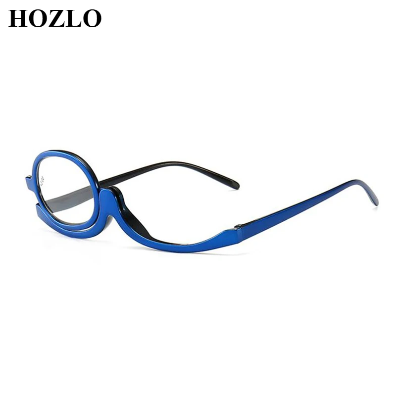 Makeup Reading Glasses 180 Degree Rotating Monocular Cosmetics Eyeglasses Fashion Women One Flip Up Lens Presbyopia Spectacles