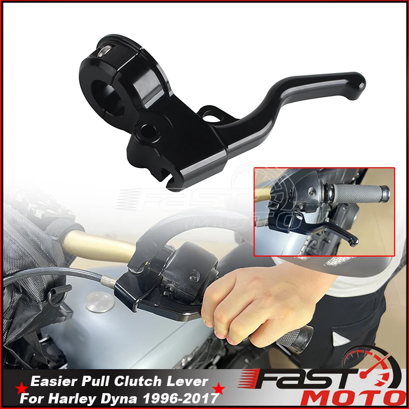 

Motorcycle Hand Levers Handlebar Easier Pull Clutch Lever For Harley Dyna Street Bob FXDB I/B/P Wide Glide CVO/SE FXDWG 96-2017