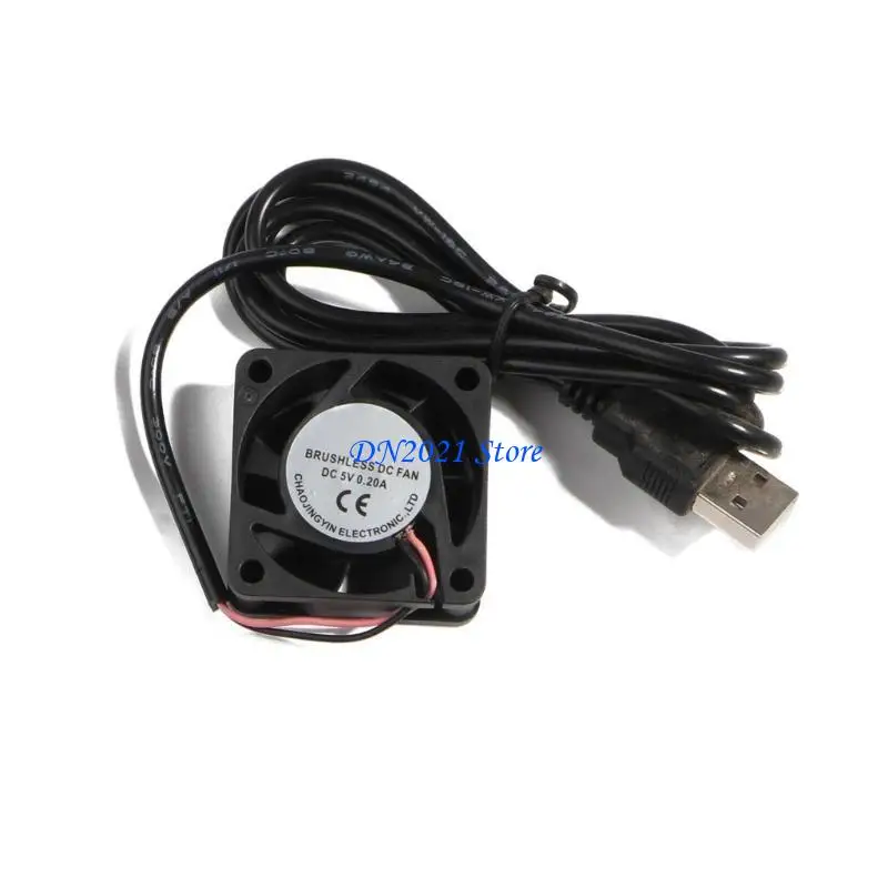 

F3KE DC5V Fan USB Connector Quiet Cooling Fans Radiator for DIY Cooling Router Game Accessaries Fans