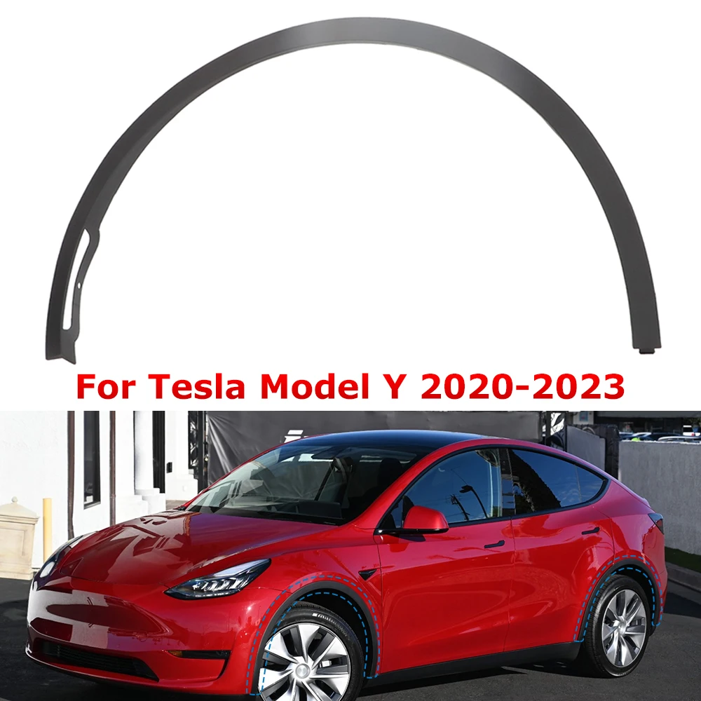 For Tesla Model Y Front Rear Wheel Eyebrow Molding Fender Flare Mudguards 1494185-00-B 1494161-00-B 1494186-00-B 1494162-00-B