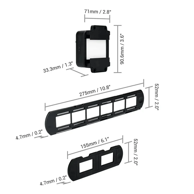ABMF-Negatives Scanning LED Light Set Film Digitizer 10 Levels Adjustable For Old Photos Negatives Converter To Digital
