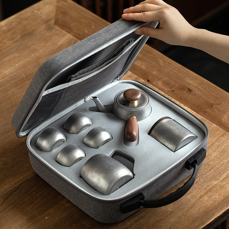 

Чайный сервиз Imperial Travel, уличный чайник из нержавеющей стали, кофейник, набор оборудования для питья чая для кемпинга