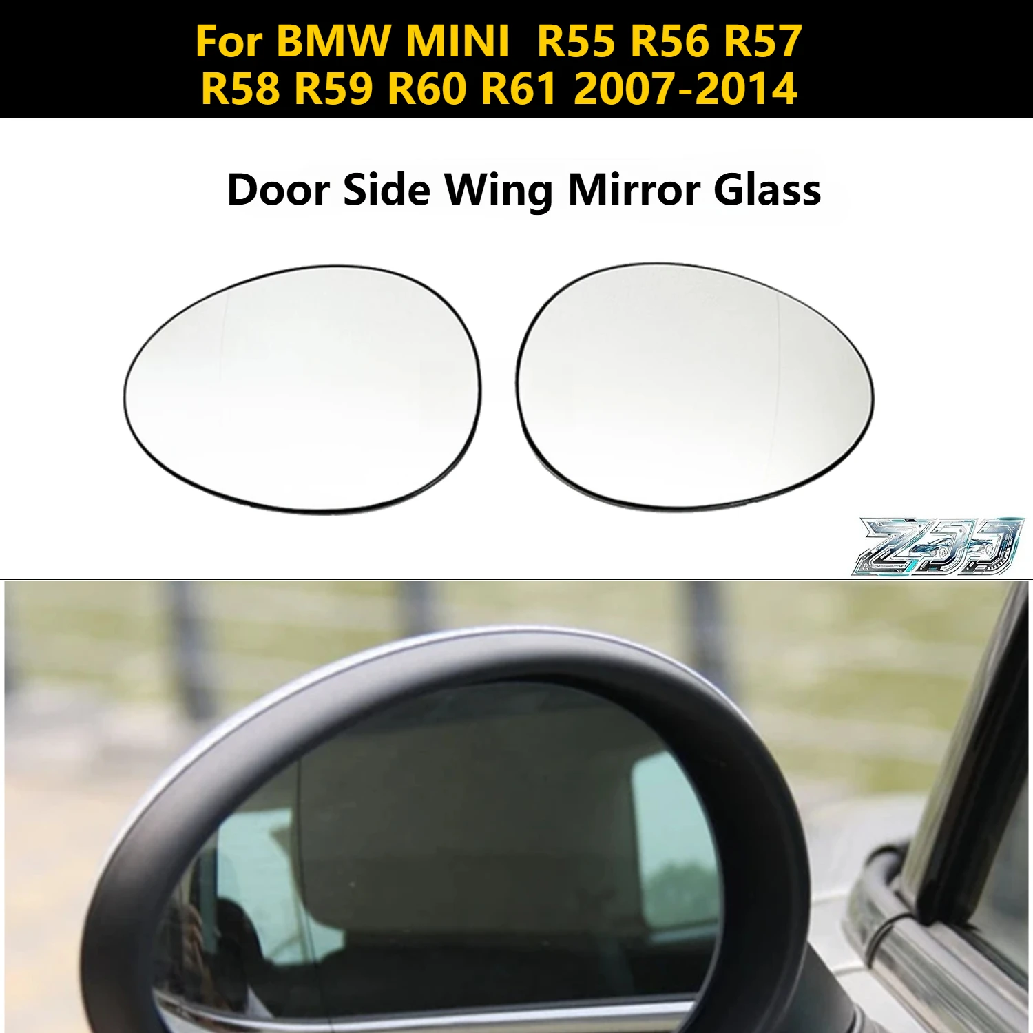

Side Mirror Glass For BMW MINI R55 Clubman R56 Cooper R57 Cabrio R58 Coupe R59 Roadster R60 Countryman R61 Paceman Accessories