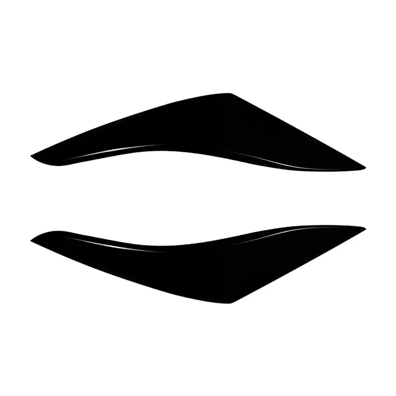 

ABXN-Car Taillight Eyebrow Cover Eyelid Trim Sticker For VW Polo MK6 2018-2021 Gloss Black