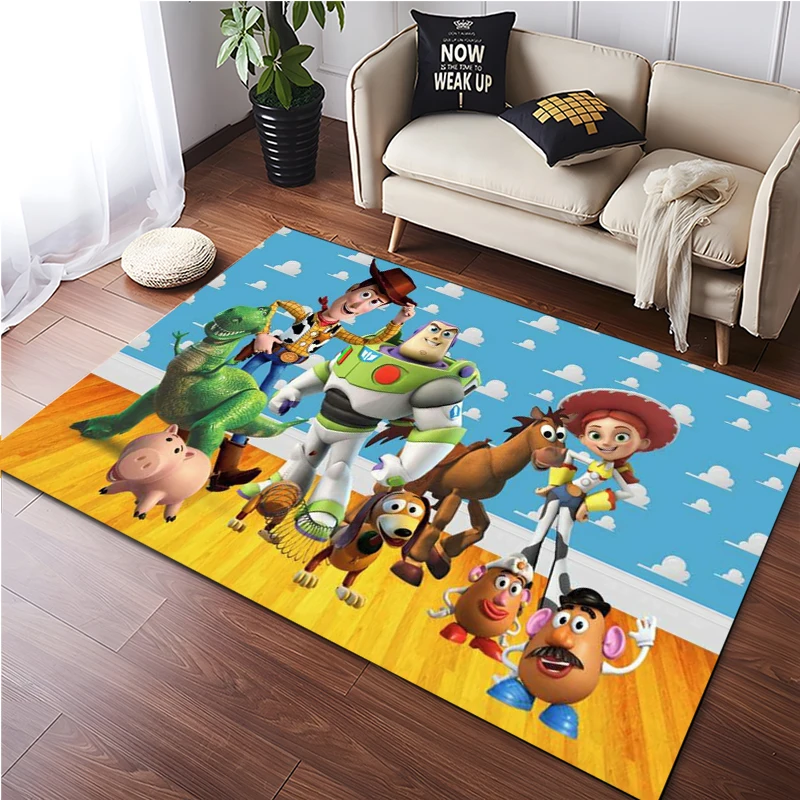 Disney Toy Story karpet 3D anak, karpet Area besar 3D untuk rumah
