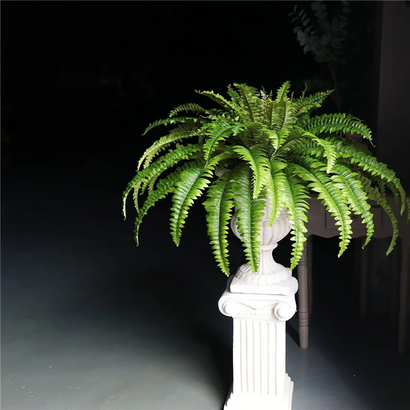 

AB11-2X Artificial Ferns For Outdoors & Indoors,Large Faux Ferns Fake Boston Fern Plant For Planter Garden Porch Entrance A