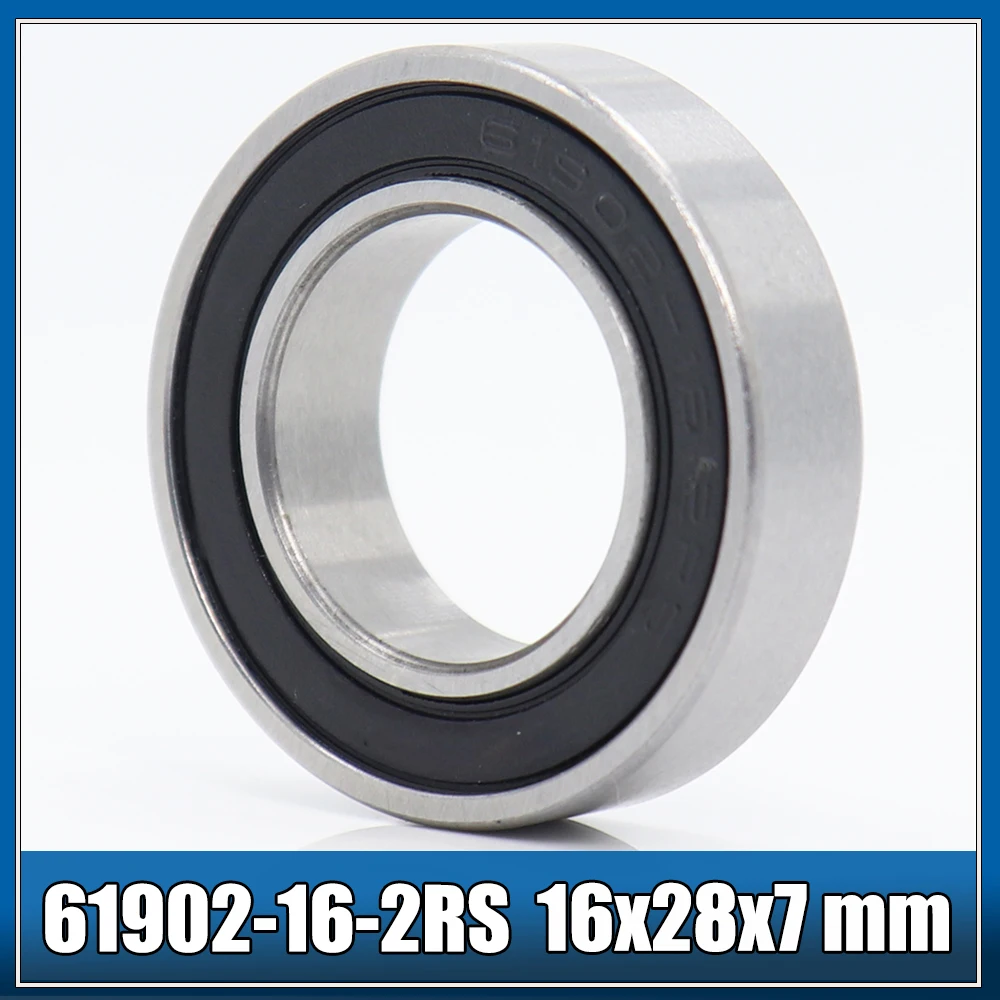 

61902/16-2RS 61902-16 Bearing 16*28*7 mm ( 1 PC ) ABEC-3 61902 / 16 RS Bicycle Hub Front Rear Hubs Wheel 16 28 7 Balls Bearings