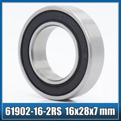 61902/16-2RS 61902-16 Bearing 16*28*7 mm ( 1 PC ) ABEC-3 61902 / 16 RS Bicycle Hub Front Rear Hubs Wheel 16 28 7 Balls Bearings
