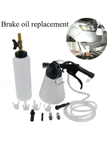 1L 0.75L Car Brake Bleeder Hydraulic Pumping Fluid Pump Kit Oil Change Purge Tank Tubes Repair Tool Truck Motorcycle Accessories