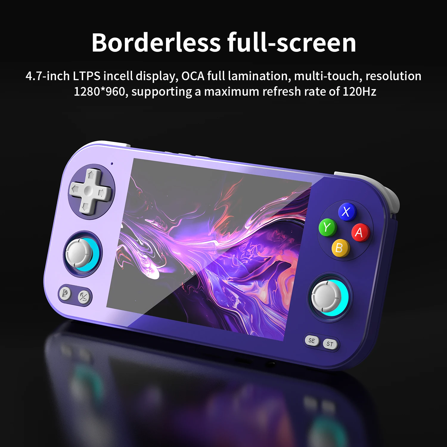 Console di gioco portatile ANBERNIC RG556 schermo AMOLED da 5.48 pollici lettore di giochi Android 13 risoluzione 1080*1920 8GB LPDDR4X 128G UFS2.2