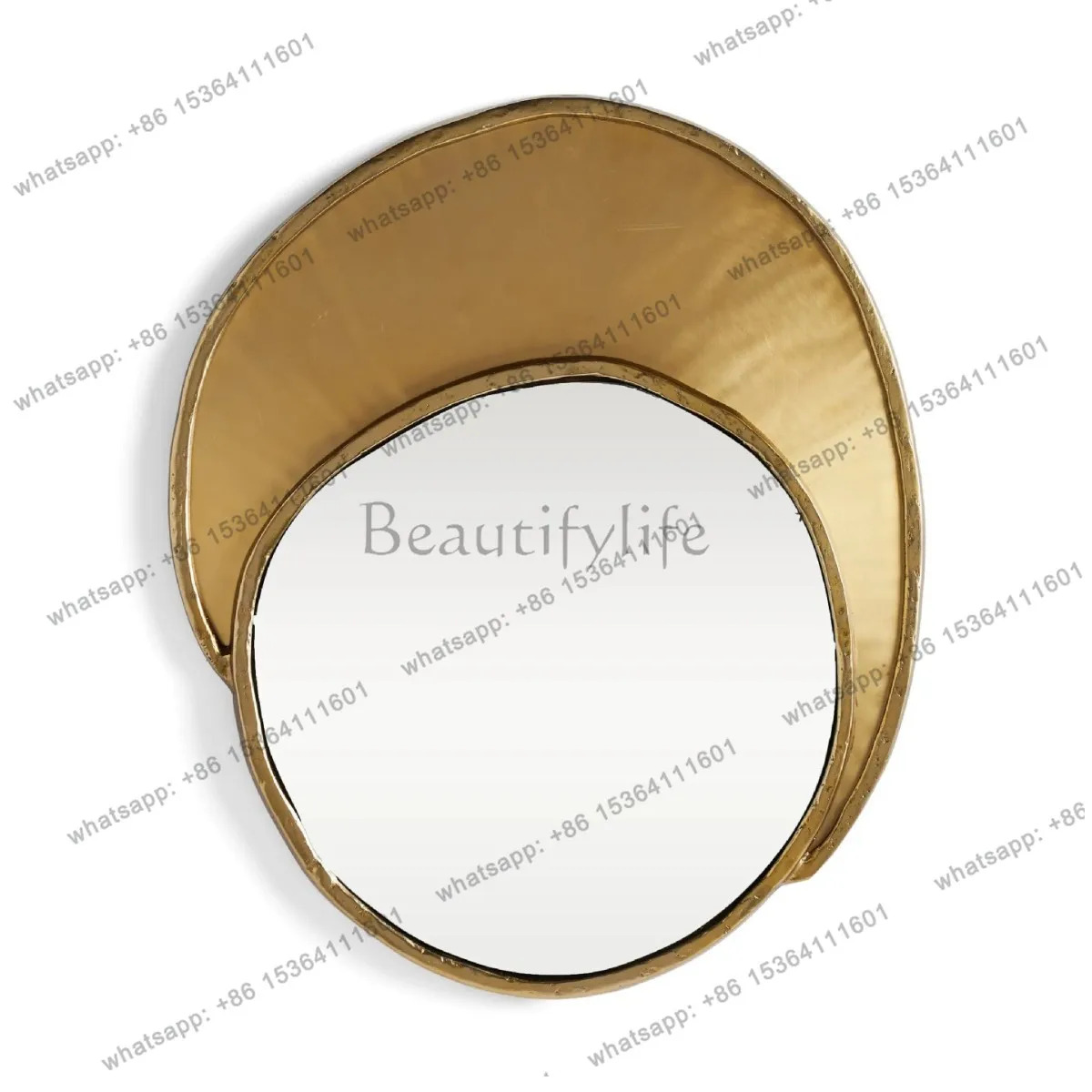 

French creative art makeup mirror wall hanging living room background wall decorative mirror