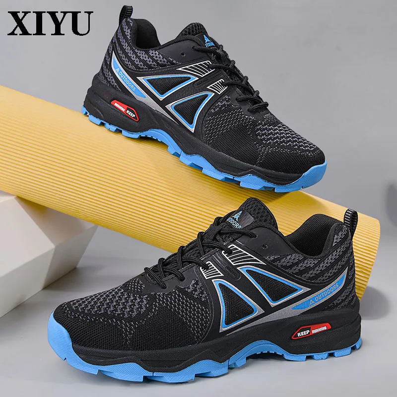 

XIYU походная обувь с сеткой для альпинизма, пешего туризма, спорта на открытом воздухе, легкая дышащая тактическая спортивная обувь для пешего туризма, охоты 47 #