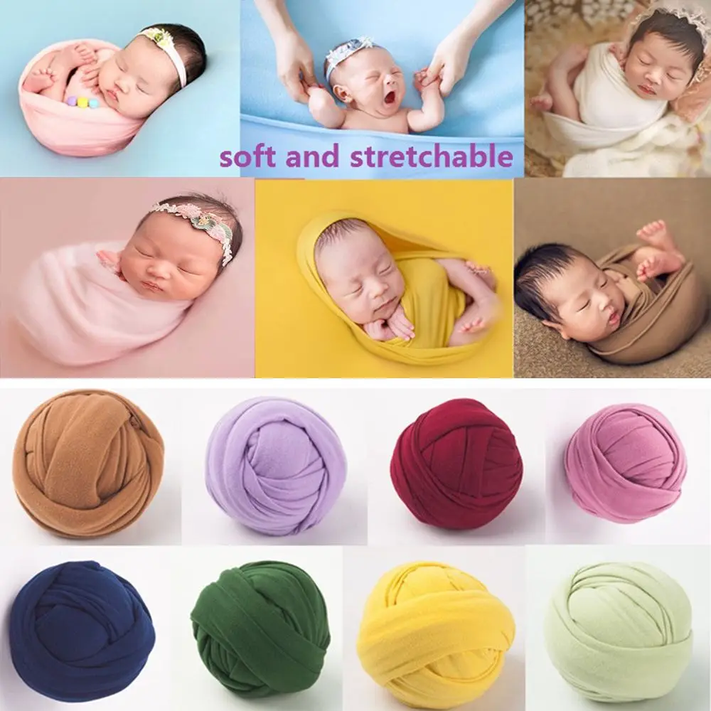 

40*160 см растягивающееся хлопковое пеленание для новорожденных с молочным ворсом, детское одеяло для фотосъемки, реквизит для фотосъемки