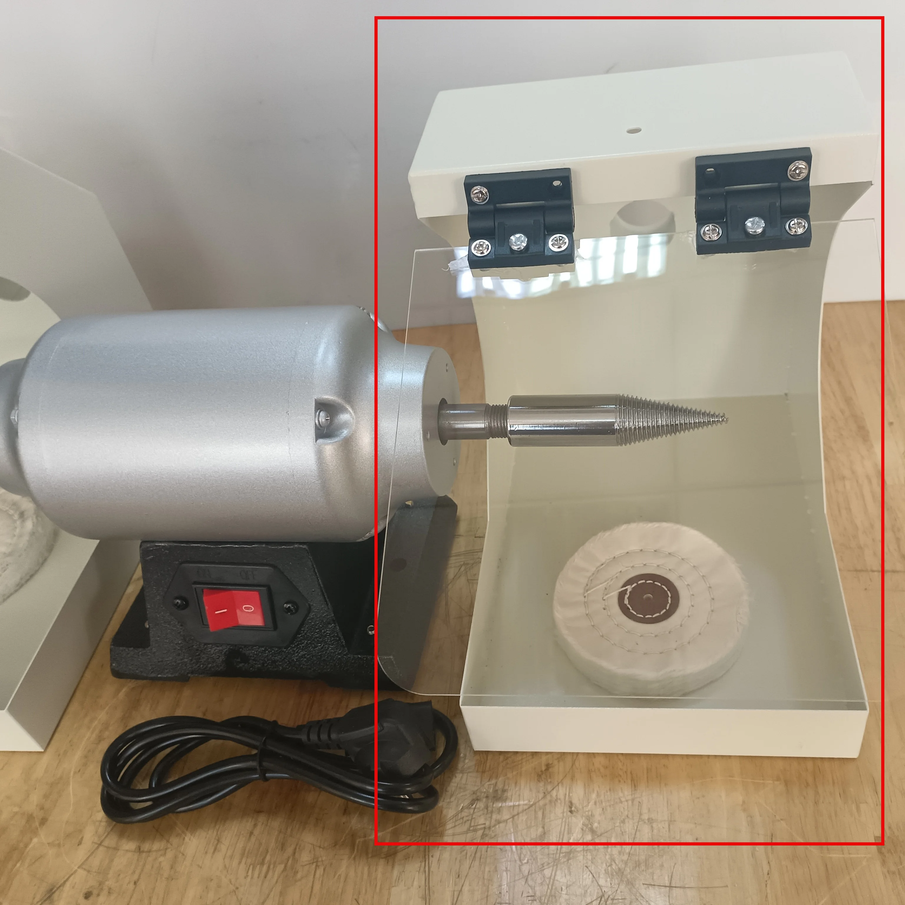 Dental Jewelry Polishing Machine Dust Cover Metal Replaces Durable Premium Bench Grinder Cover for Jewelry Polishing Machine - view 2