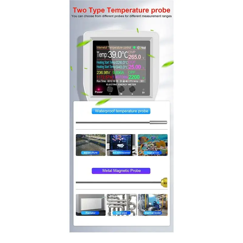 -November Tuya Wifi Thermostat Socket 16A AC220V Digital Temperature Controller Socket Outlet Timer Switch Sensor EU Plug