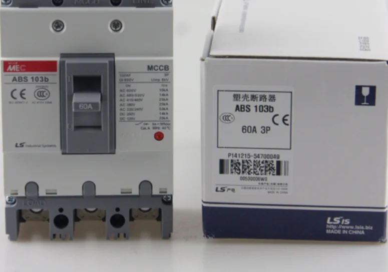 ABS103b 100A South Korea ls Power Generation ABE102b 75A Molded Case Circuit Breaker ABH104b 50A 60A